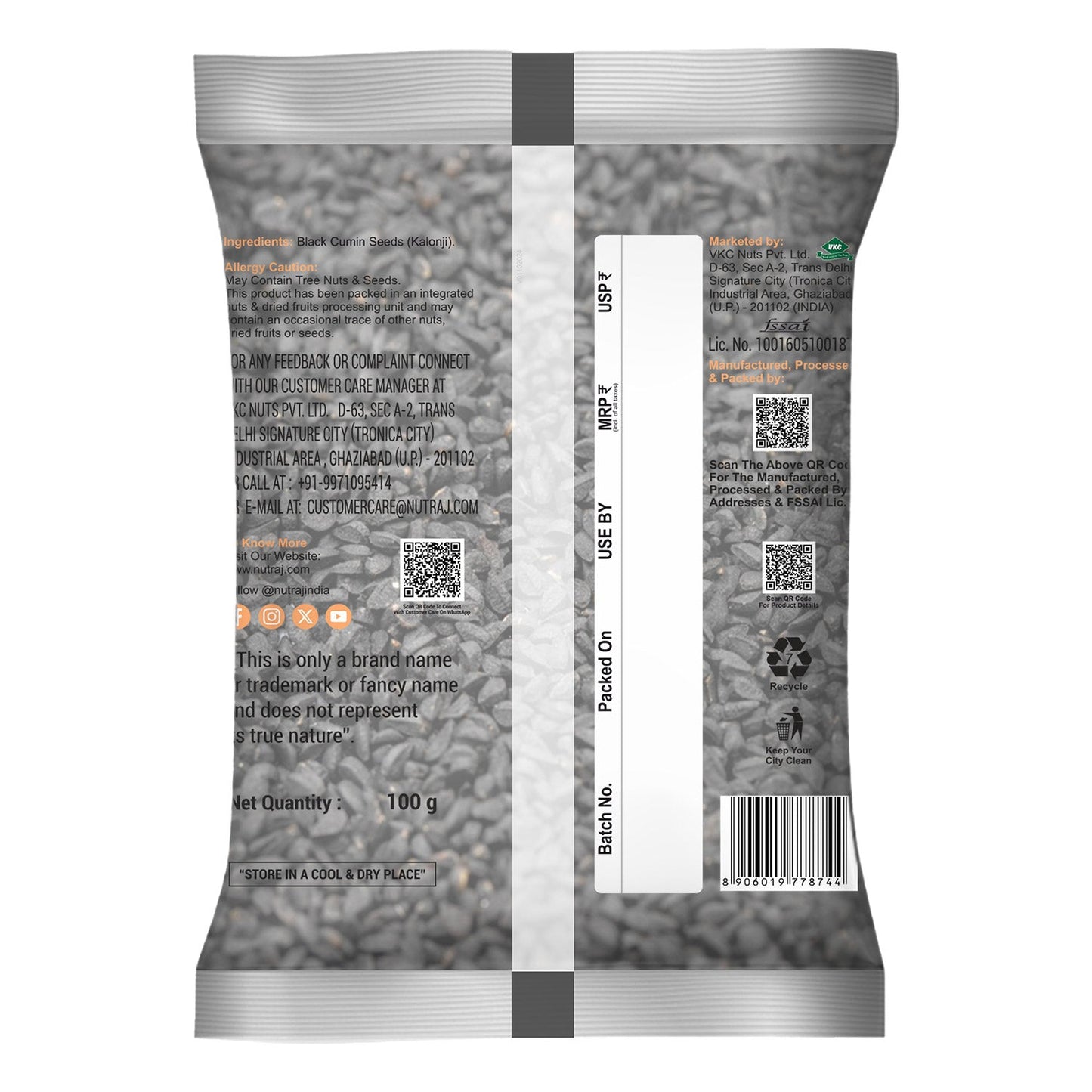 Nutraj Kalonji Seeds 100g