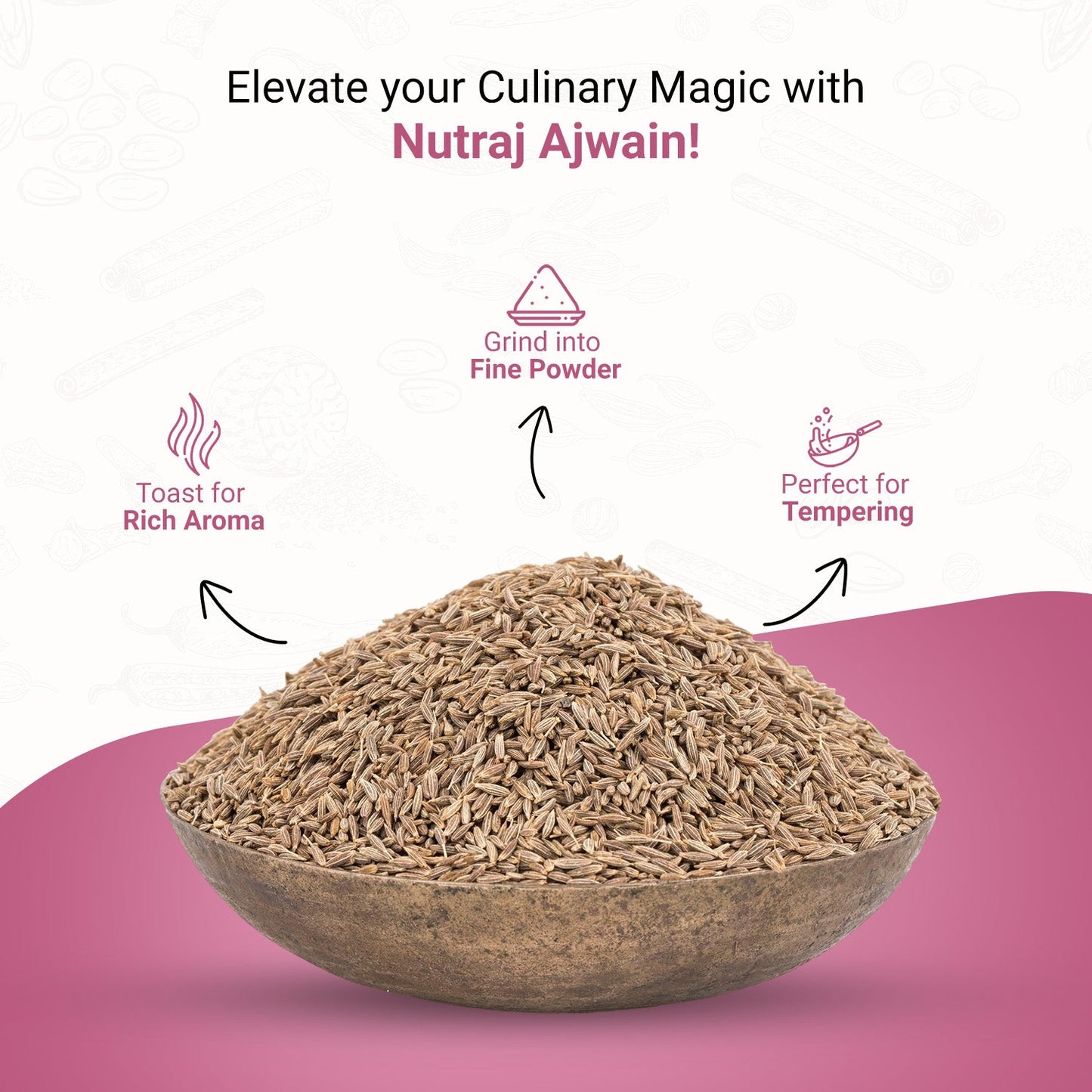 Nutraj Ajwain (Bishop's Seeds) 100g
