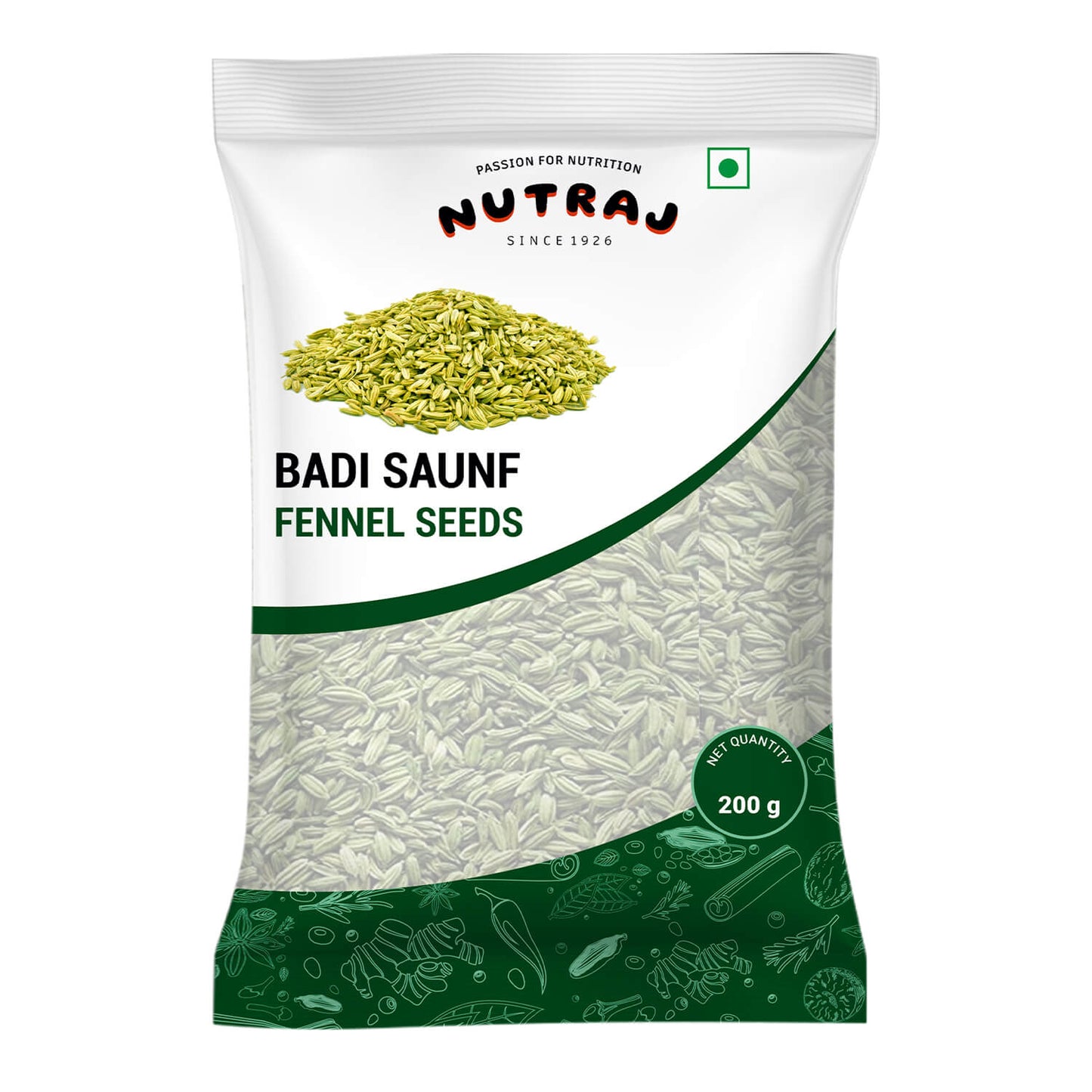 Nutraj Whole Spices 300g Combo Pack - Shahi Garam Masala 200g (100g x 2) & Fennel Seeds 100g