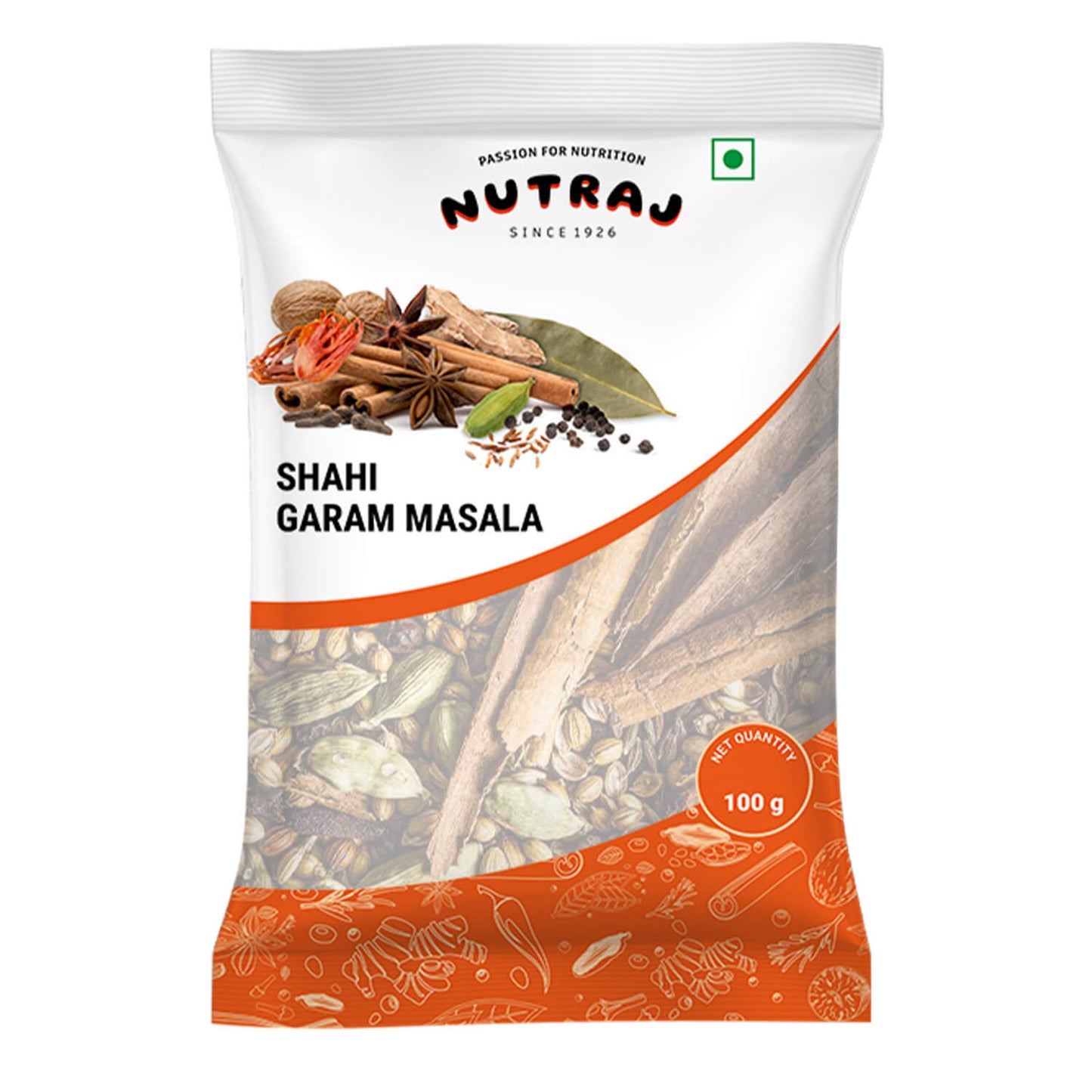 Nutraj Whole Spices 300g Combo Pack - Shahi Garam Masala 200g (100g x 2) & Fennel Seeds 100g