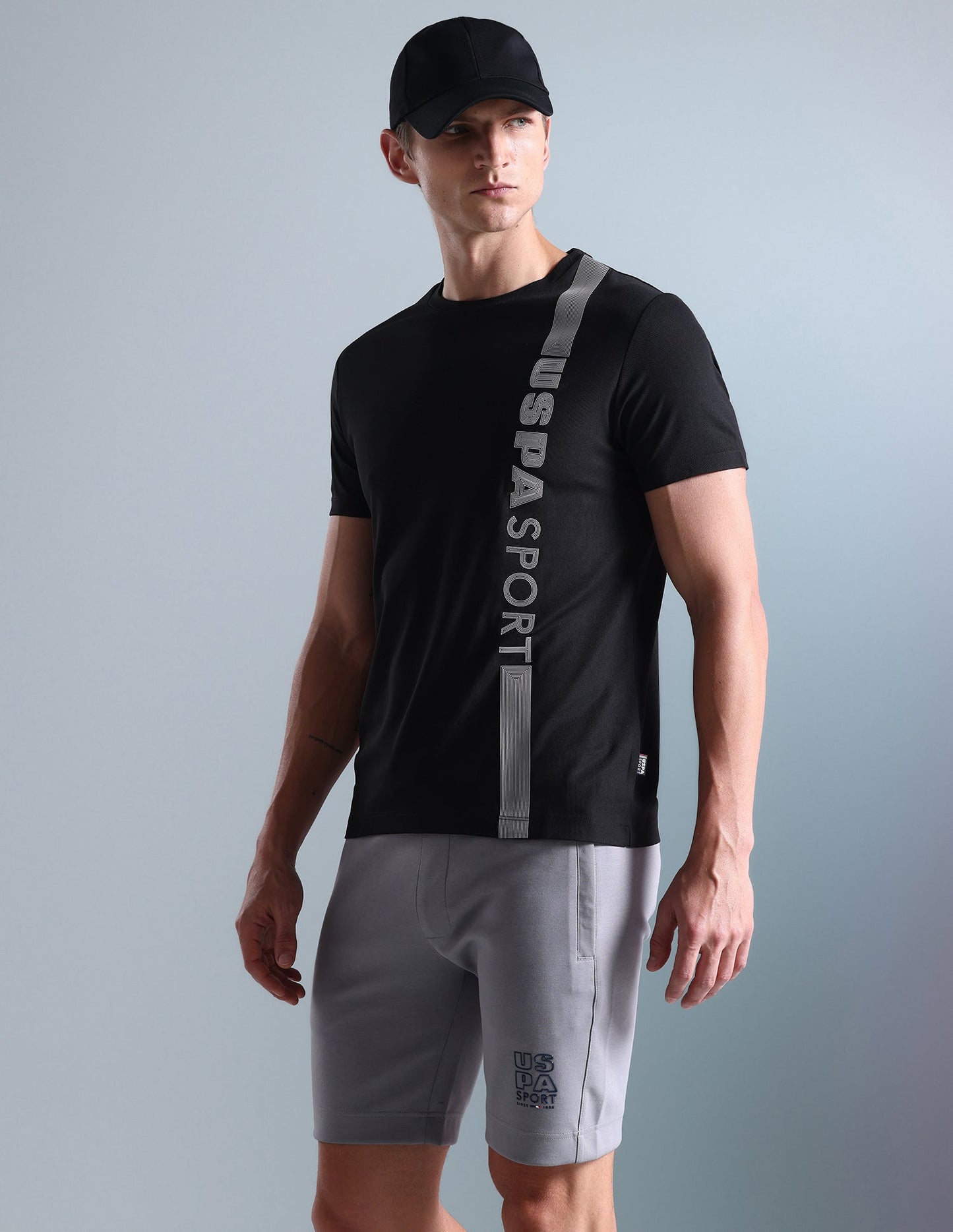 Brand Stripe Honeycomb T-Shirt