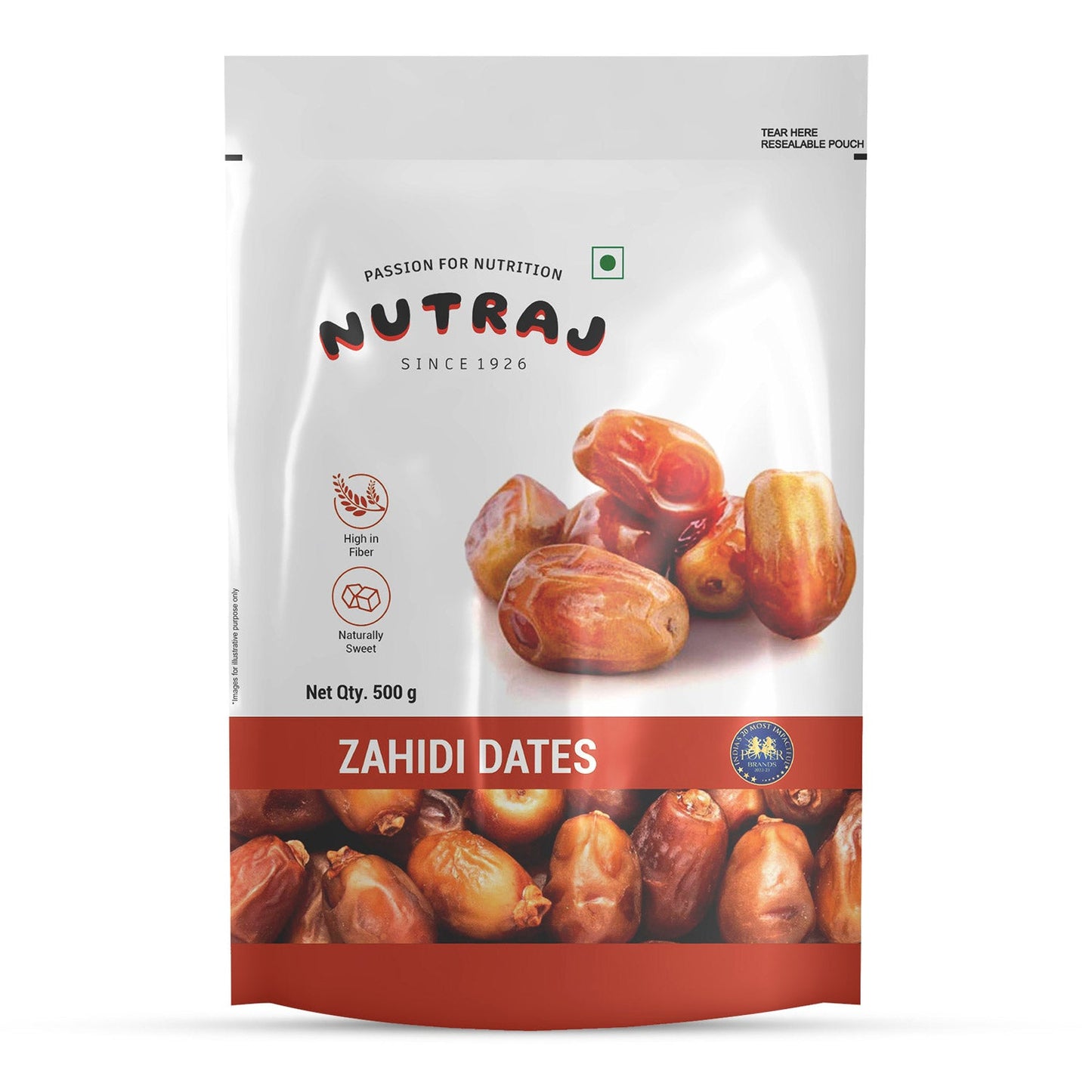 Nutraj Zahidi Dates 500gm (Khajur/Khajoor)
